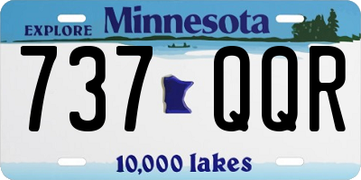 MN license plate 737QQR