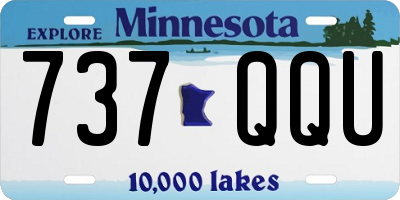 MN license plate 737QQU