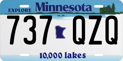 MN license plate 737QZQ