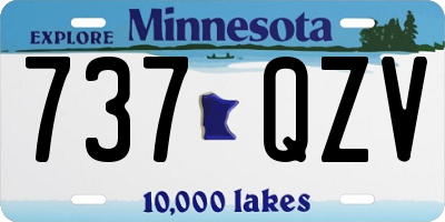MN license plate 737QZV