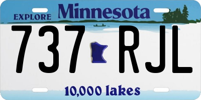MN license plate 737RJL