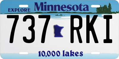 MN license plate 737RKI