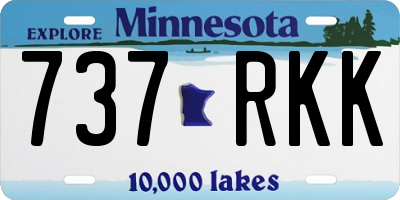 MN license plate 737RKK