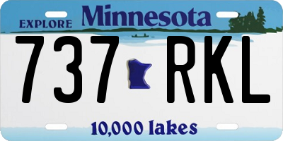 MN license plate 737RKL
