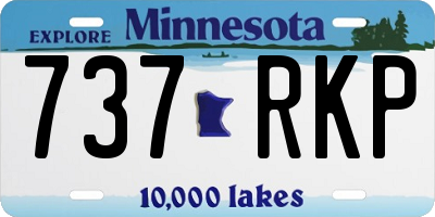 MN license plate 737RKP