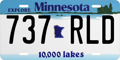 MN license plate 737RLD