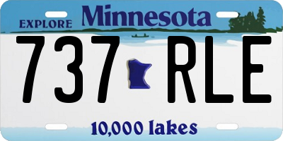 MN license plate 737RLE