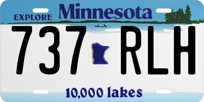 MN license plate 737RLH