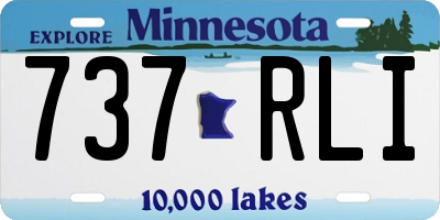 MN license plate 737RLI