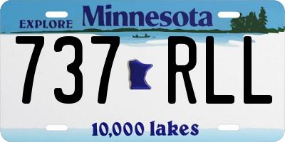 MN license plate 737RLL