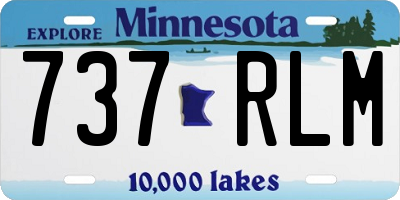 MN license plate 737RLM