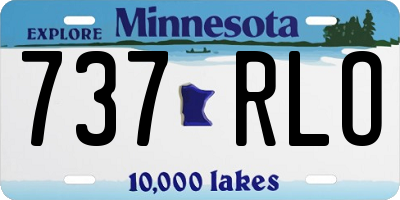 MN license plate 737RLO