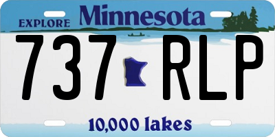 MN license plate 737RLP