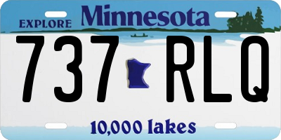 MN license plate 737RLQ