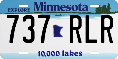 MN license plate 737RLR