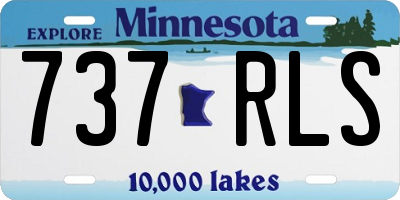 MN license plate 737RLS