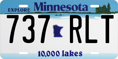 MN license plate 737RLT