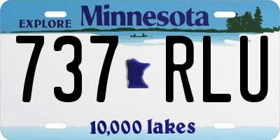 MN license plate 737RLU