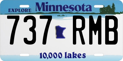 MN license plate 737RMB