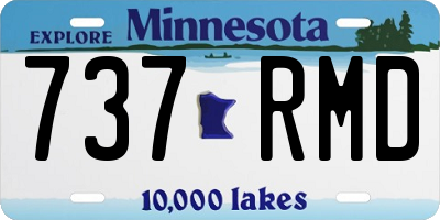 MN license plate 737RMD