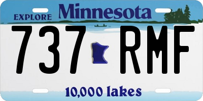 MN license plate 737RMF