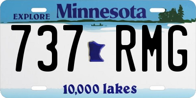 MN license plate 737RMG