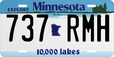 MN license plate 737RMH