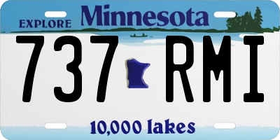 MN license plate 737RMI