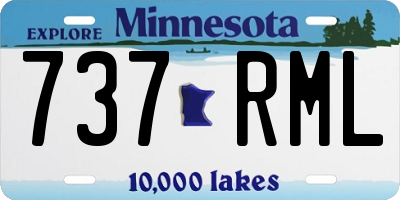 MN license plate 737RML