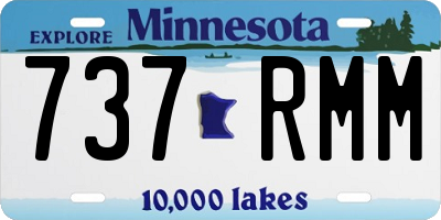 MN license plate 737RMM