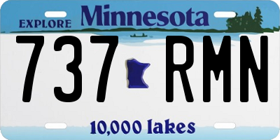 MN license plate 737RMN