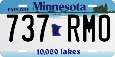 MN license plate 737RMO