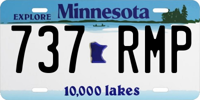 MN license plate 737RMP