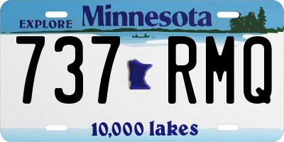 MN license plate 737RMQ