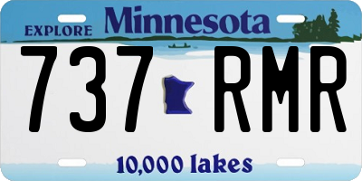 MN license plate 737RMR