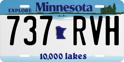MN license plate 737RVH