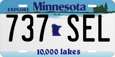 MN license plate 737SEL