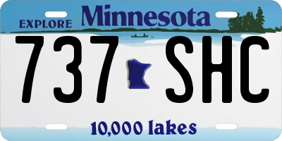 MN license plate 737SHC