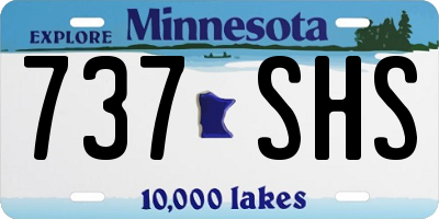MN license plate 737SHS