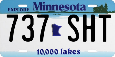 MN license plate 737SHT