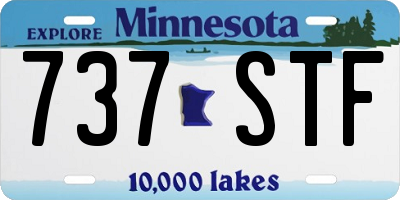 MN license plate 737STF