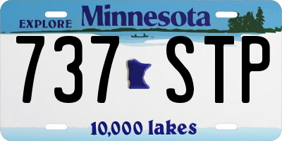 MN license plate 737STP
