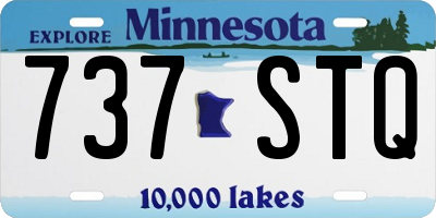 MN license plate 737STQ