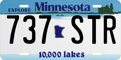 MN license plate 737STR