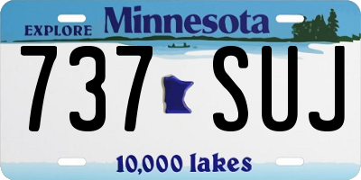 MN license plate 737SUJ