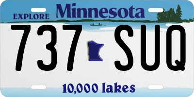 MN license plate 737SUQ