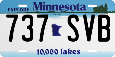 MN license plate 737SVB