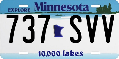 MN license plate 737SVV