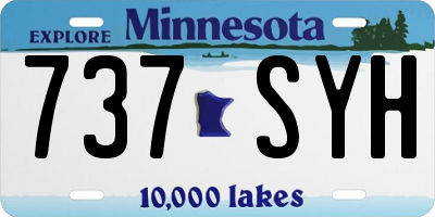 MN license plate 737SYH