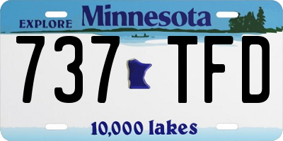 MN license plate 737TFD